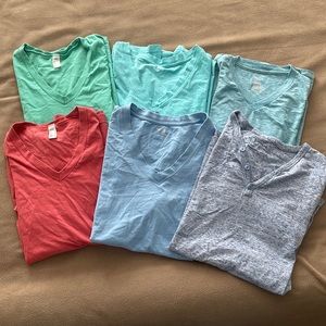 Lot of 6 Men’s Name Brand T-Shirts Size Medium